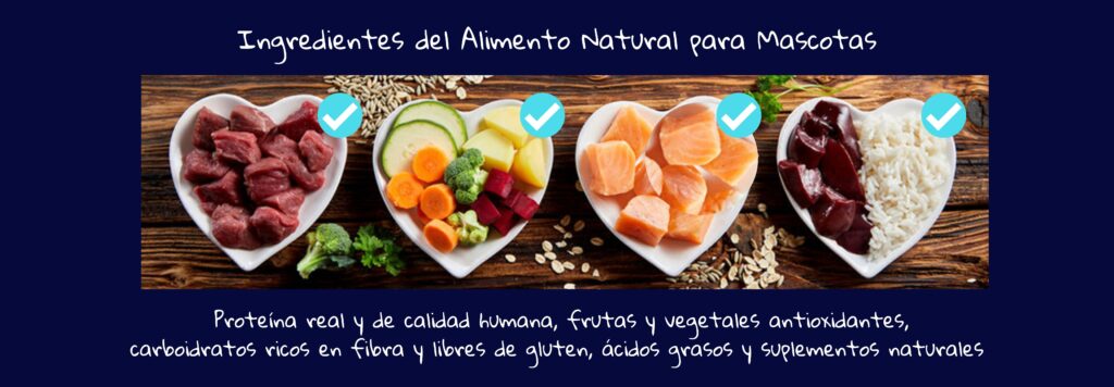 Ingredientes de la Comida Dieta Alimento Natural para Mascotas OhMyDog
