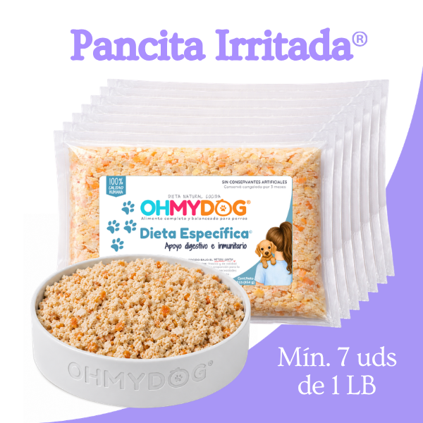 Dieta Gastrointestinal para pancita irritada OHMYDOG