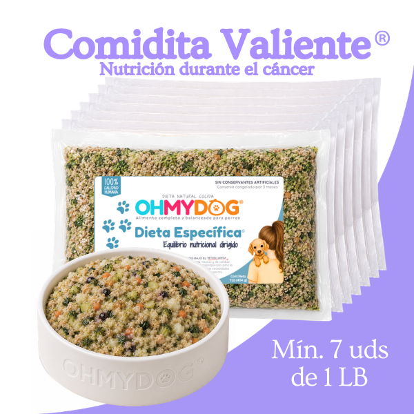 Dieta Natural para mascotas con cáncer de OHMYDOG EL SALVADOR