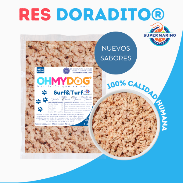 Res Doradito Alimento Natural para Mascotas El Salvador
