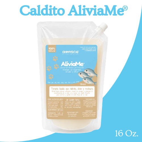 Caldo de Huesos de Pescado AliviaMe OHMYDOG EL SALVADOR 100% Natural