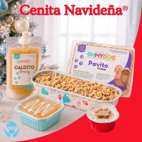 Cena Navideña Alimento Natural para Perros Gatos Mascotas El Salvador OHMYDOG