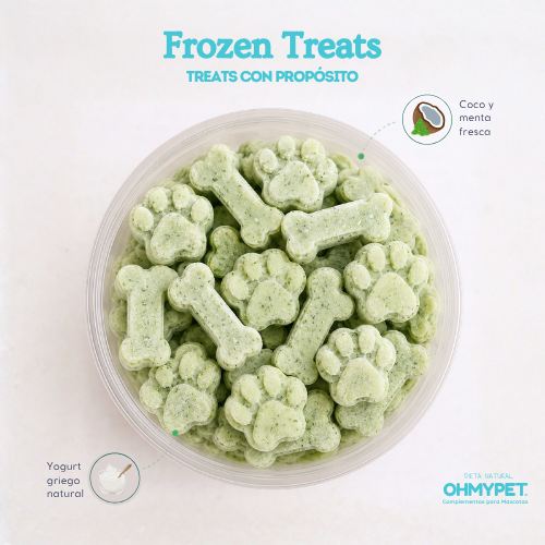 Frozen treats Mint & Coco para perros y gatos OHMYPET OHMYDOG El SALVADOR