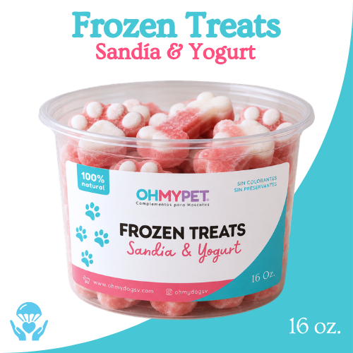 Frozen treats Mint & Coco para perros y gatos OHMYPET OHMYDOG El SALVADOR
