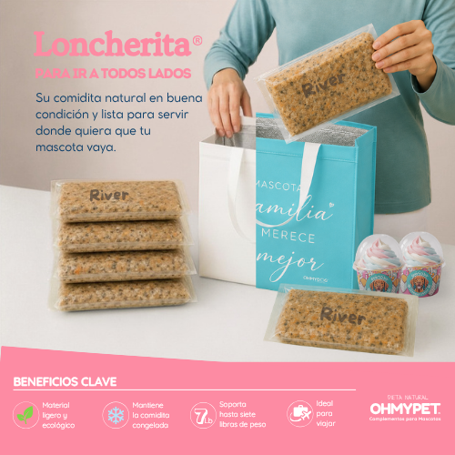 Loncherita Alimento Natural para Mascotas Perros y Gatos OHMYDOG