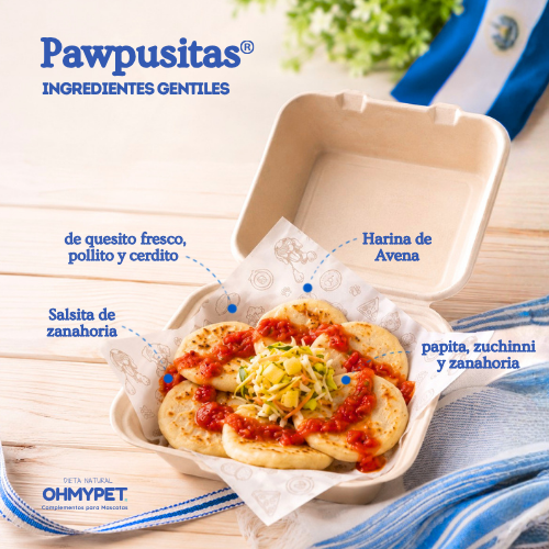 Pupusas salvadoreñas para mascotas, perros y gatos OHMYDOG EL SALVADOR