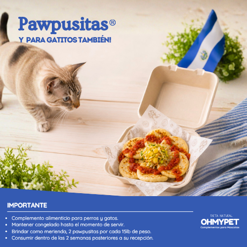 Pupusas salvadoreñas para mascotas, perros y gatos OHMYDOG EL SALVADOR