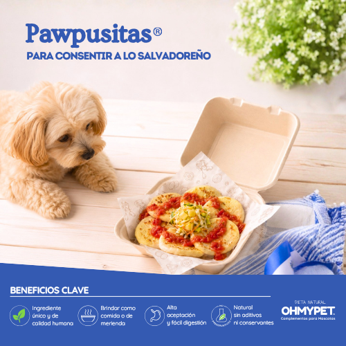 Pupusas salvadoreñas para mascotas, perros y gatos OHMYDOG EL SALVADOR