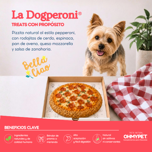 Pizza para mascotas perros y gatos OHMYDOG EL SALVADOR