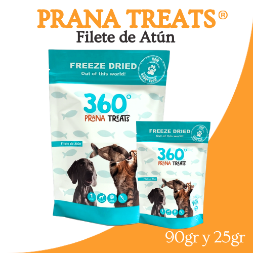 PRANA TREATS de Filete de Atún Liofilizados para perros y gatos OHMYDOG EL SALVADOR
