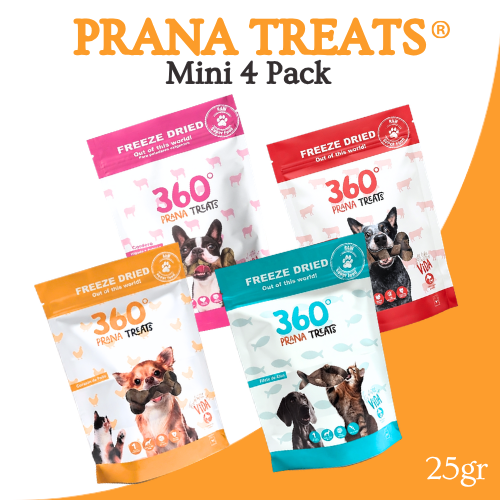 PRANA TREATS de 4 sabores Liofilizados para perros y gatos OHMYDOG EL SALVADOR